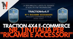 Un traguardo storico: Traction4x4 (cliente Newcart) eletto E-Commerce Nr. 1 in Italia!