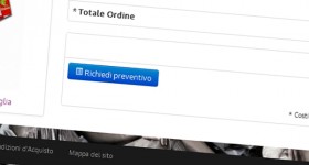 Richiesta preventivo dalla pagina carrello