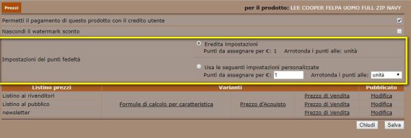 punti fedelta