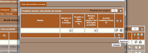 Newcart aggiungi prodotto correlato