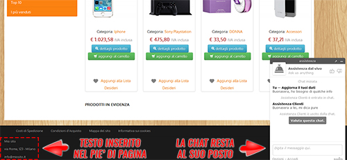 come utilizzare una live chat su newcart 30