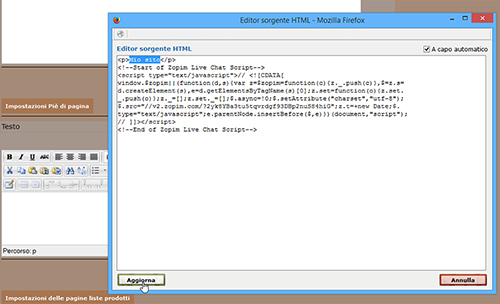come utilizzare una live chat su newcart 27