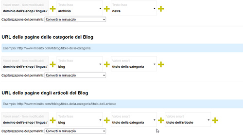 Come personalizzare i permalink degli articoli di blog su un e-shop NewCart 7