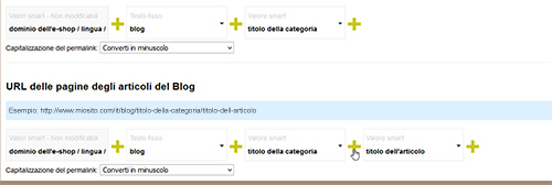 Come personalizzare i permalink degli articoli di blog su un e-shop NewCart 8