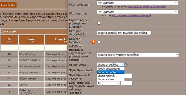 Come creare un Data Feed per esportare i dati del tuo e-shop 13