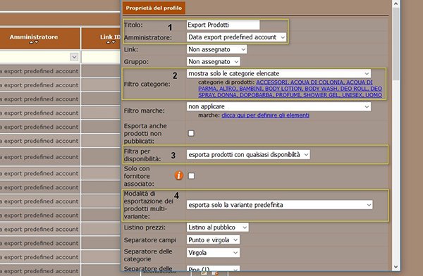 Come creare un Data Feed per esportare i dati del tuo e-shop