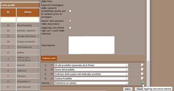 Come creare un Data Feed per esportare i dati del tuo e-shop 08
