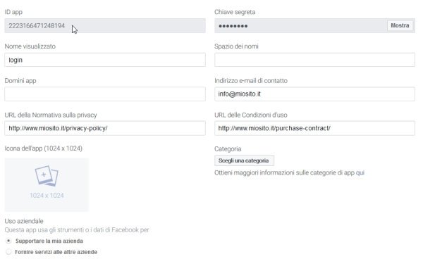 facebook login