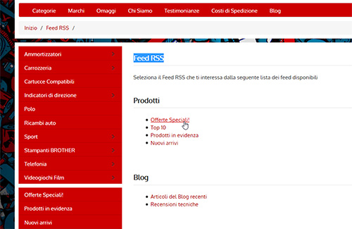 Aggiorna i tuoi clienti con i feed RSS