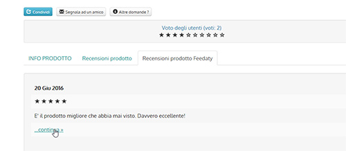 Il sistema di testimonianze e recensioni online Feedaty di Zoorate integrato su un'e-shop NewCart