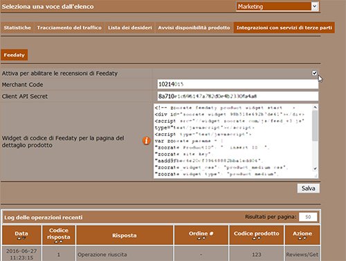 Il sistema di testimonianze e recensioni online Feedaty di Zoorate integrato su un'e-shop NewCart
