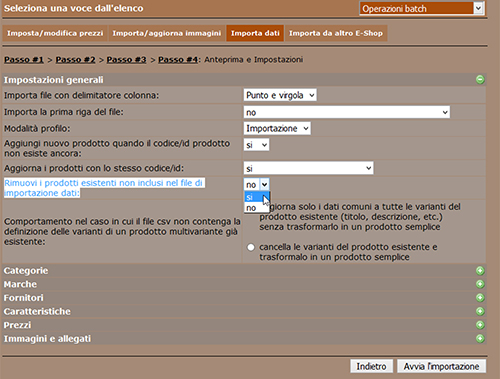 importare cataloghi csv di diversi fornitori su newcart 01