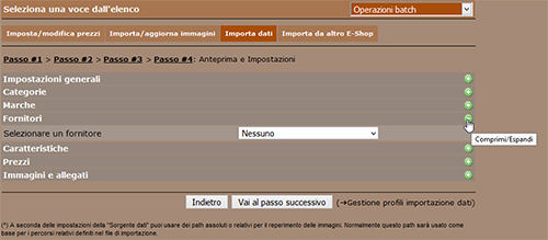 importare cataloghi csv di diversi fornitori su newcart 06