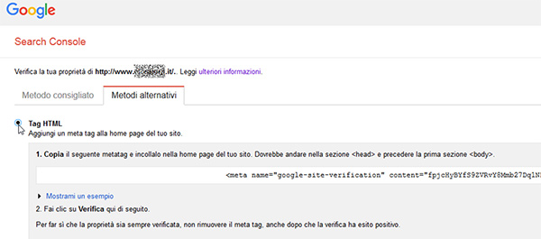 Aggiungere la prioprietà di un sito su Google Search Console 03