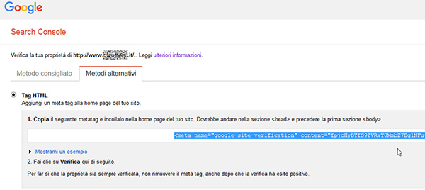 Aggiungere la prioprietà di un sito su Google Search Console 04