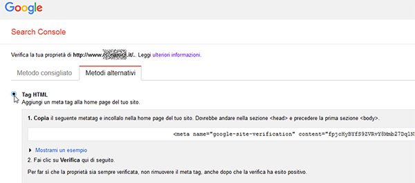 Aggiungere la prioprietà di un sito su Google Search Console 03