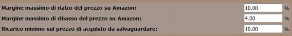 Margini del prezzo su Amazon