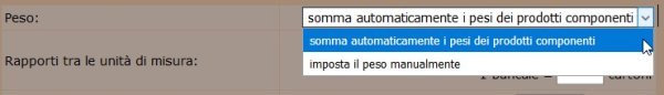 newcart inserire kit prodotti