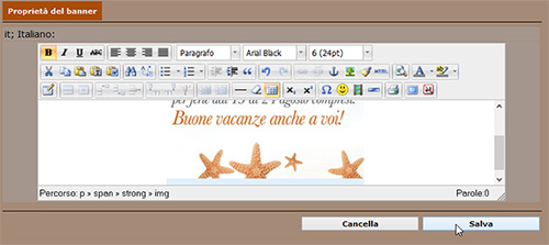 NewCart avviso chiuso per ferie - banner informativi 19