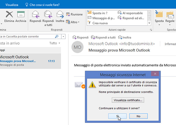 Come configurare un account di posta su Outlook 29