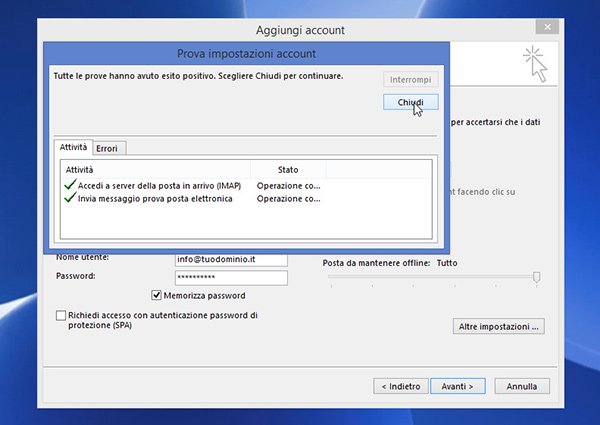 Come configurare un account di posta su Outlook 26