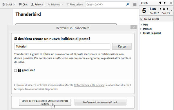 Come configurare un account di posta su Thunderbird 01