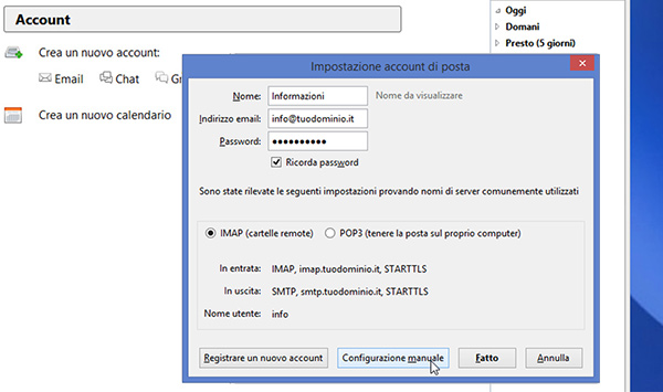 Come configurare un account di posta su Thunderbird 03
