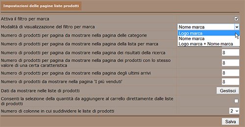 newcart filtro per marche 12