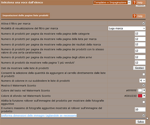 Rendi uguali i box dei prodotti nelle liste 03