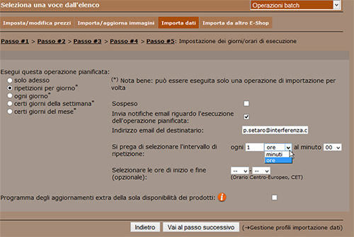 Programma l'importazione automatica di un catalogo in csv 06