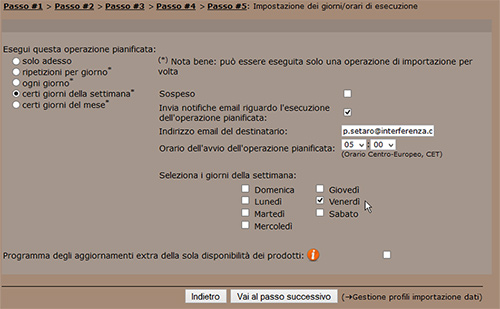 Programma l'importazione automatica di un catalogo in csv 08