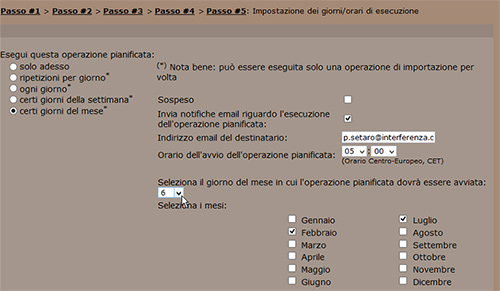 Programma l'importazione automatica di un catalogo in csv 09