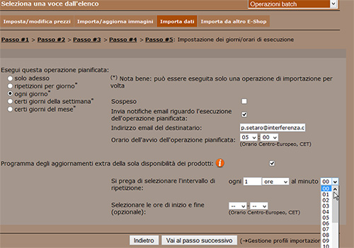 Programma l'importazione automatica di un catalogo in csv 11