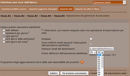 Programma l'importazione automatica di un catalogo in csv 07