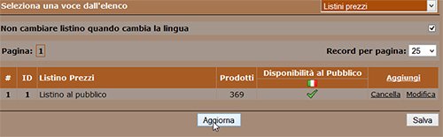newcart imposta modifica prezzi 5
