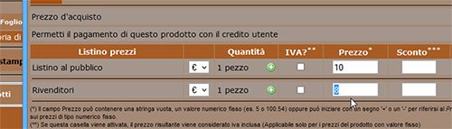 newcart imposta modifica prezzi 31