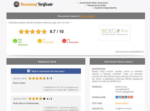 Usa i servizi di Recensioni Verificate sul tuo negozio online 7