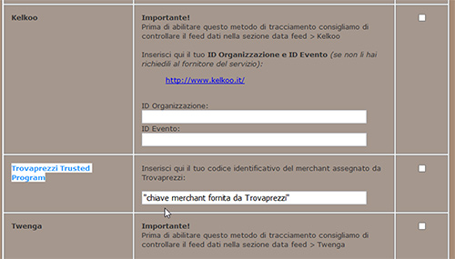 Trusted Program di Trovaprezzi su NewCart 4