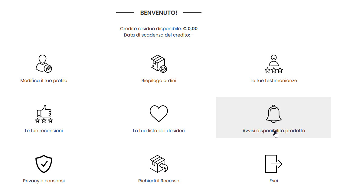 clicca per ingrandire dashboard