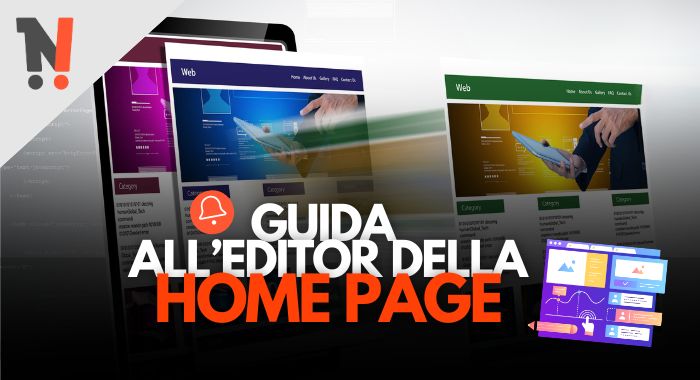 Guida all'Editor della Home Page