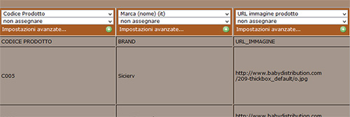 come importare un catalogo prodotti 014